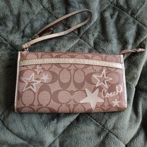 Coach Monogram Wristlet